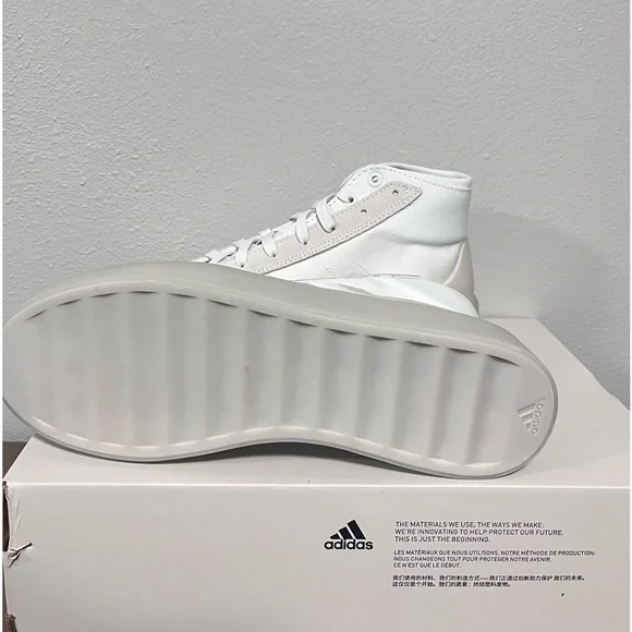 NWT Men's Adidas Znsored Hi White Sneakers - Picture 6 of 12